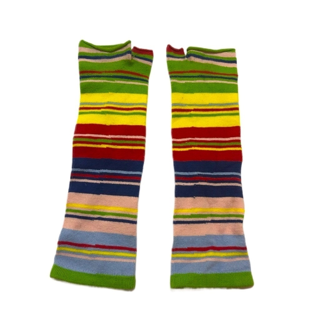 Vintage Colorful funky Striped Arm warmers sleeves